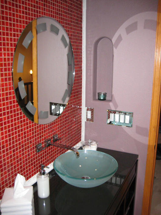 A client's updated bathroom